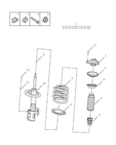 Передние амортизаторы (SUPPLIER CODE: 574293) (1) Geely Atlas Pro — схема