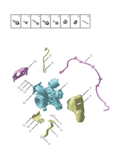Запчасти Geely Coolray Поколение I (2018)  — Турбокомпрессор (турбина) — схема