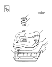 Запчасти Geely Emgrand GT Поколение I (2015)  — Топливный бак — схема