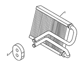 Радиатор отопителя (3) Geely Emgrand X7 — схема
