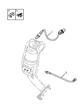 Запчасти Geely Emgrand GT Поколение I (2015)  — Датчик содержания кислорода (JLE-4T18/JLV-4G24) — схема