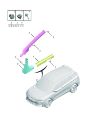 Отделка передней стойки кузова (SX11-A3) Geely Coolray — схема