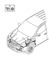Проводка моторного отсека (1) Geely Emgrand X7 — схема