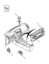 Запчасти Geely Emgrand X7 Поколение I — рестайлинг II (2018)  — Блок управления отопителем и кондиционером (3) — схема