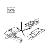 Запчасти Geely Emgrand GT Поколение I (2015)  — Перчаточный ящик (бардачок) (AFTER 2018.4.16) — схема
