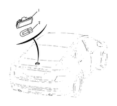 Плафон освещения багажного отсека (багажника) и подсветка номерного знака Geely Emgrand GT — схема