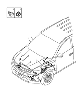 Проводка моторного отсека (2) Geely Emgrand X7 — схема