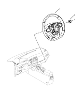 Рулевое колесо (руль) и подушки безопасности Geely Atlas Pro — схема