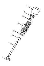 Клапанный механизм ГРМ (JLD-4G20) Geely Emgrand X7 — схема