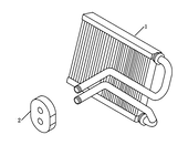 Радиатор отопителя (1) Geely Emgrand X7 — схема