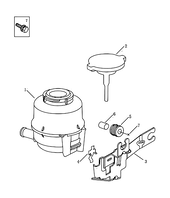 Бачок гидроусилителя (ГУР) (1) Geely Emgrand X7 — схема