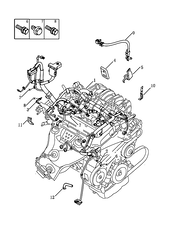 Проводка двигателя ([4G18]) Geely Emgrand X7 — схема