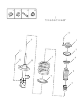 Передние амортизаторы (SUPPLIER CODE: 431025) (1) Geely Atlas Pro — схема
