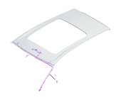 Проводка потолка (SX11-A3，GK&GF) Geely Coolray — схема