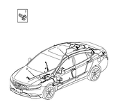 Запчасти Geely Emgrand GT Поколение I (2015)  — Проводка кузова — схема