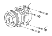 Компрессор и трубки кондиционера (1.8) Geely GS — схема