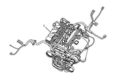 Запчасти Geely Emgrand GT Поколение I (2015)  — Двигатель в сборе (JLD-4G24) — схема