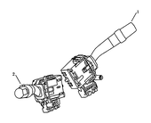 Подрулевые переключатели (3) Geely Emgrand X7 — схема