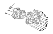 Крепления коробки передач (6MTT250) Geely Atlas — схема