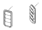 Решетка воздуховода (дефлектор) Geely Coolray — схема