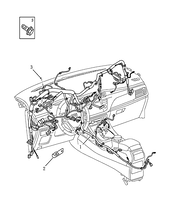 Запчасти Geely GS Поколение I — рестайлинг (2019)  — Проводка передней панели (торпедо) и центральной консоли (FE-7JD) — схема