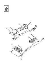 Запчасти Geely Emgrand X7 Поколение I — рестайлинг II (2018)  — Теплоизоляция моторного отсека и глушителя (1) — схема
