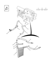 Радиатор отопителя Geely Atlas Pro — схема