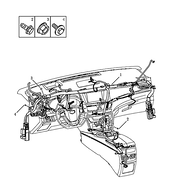 Проводка передней панели (торпедо) и центральной консоли Geely Emgrand GT — схема