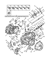 Запчасти Geely Emgrand X7 Поколение I — рестайлинг II (2018)  — Механизм переключения передач — схема