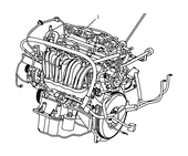 Двигатель в сборе (JLC-4G18-A25/A78/A87/A86/A88/A89) Geely GS — схема