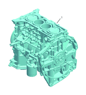 Запчасти Geely Coolray Поколение I — рестайлинг (2022)  — Блок цилиндров (SX11-A3、BHE15-EFZ&BHE15-AFZ-B00) — схема