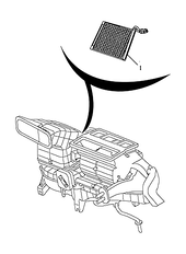Радиатор отопителя Geely GS — схема