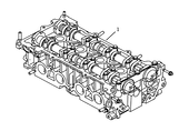 Головка блока цилиндров (JL-4G18T-B06) Geely Atlas — схема