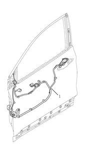 Проводка передней двери Geely Coolray — схема