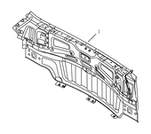 Кузовные детали задней части (FE-7JD) Geely GS — схема