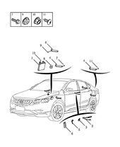 Запчасти Geely Emgrand GT Поколение I (2015)  — Контроллер управления противоугонной системы — схема