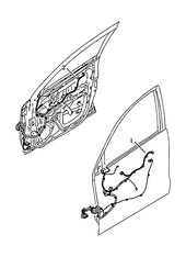 Проводка передней двери (2) Geely Emgrand X7 — схема