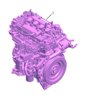 Запчасти Geely Coolray Поколение I — рестайлинг (2022)  — Двигатель в сборе (SX11-A3、BHE15) — схема