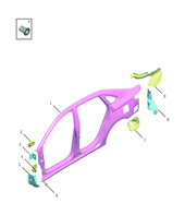 Запчасти Geely Emgrand 7 Поколение IV (2021)  — Кузовные детали боковых частей — схема