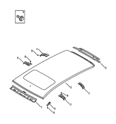 Крыша ([W/ SUNROOF]) (2) Geely Emgrand X7 — схема