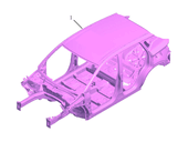Кузов (SX11-A3, W/O SUNROOF) Geely Coolray — схема
