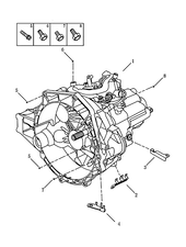 Механическая коробка передач (6MTT250+JLD-4G20) Geely Atlas — схема