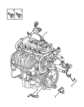 Запчасти Geely Emgrand 7 Поколение II — рестайлинг (2016)  — Проводка двигателя (CVT) — схема