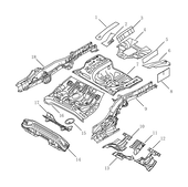 Запчасти Geely GS Поколение I — рестайлинг (2019)  — Пол багажника (FE-7JD) — схема