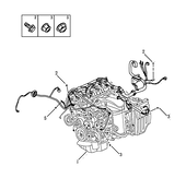 Проводка двигателя (JLD-4G20) Geely Atlas — схема