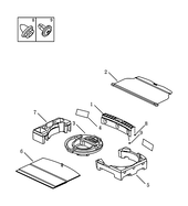 Обшивка багажного отсека (багажника) Geely Atlas — схема