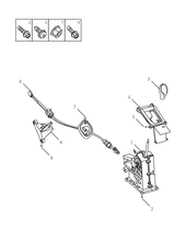 Механизм переключения передач (FE-7JD, AT) Geely GS — схема