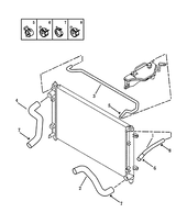 Патрубки и шланги радиатора (JLD-4G20) Geely Emgrand X7 — схема