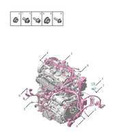 Запчасти Geely Tugella Поколение I (2019)  — Проводка двигателя — схема