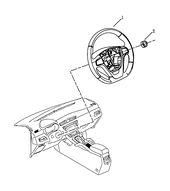 Рулевое колесо (руль) и подушки безопасности Geely Atlas — схема
